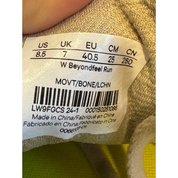 Lululemon Blissfeel Womens Running Shoes 8.5 Bone White Yellow Lightweight Breat - Picture 3 of 12